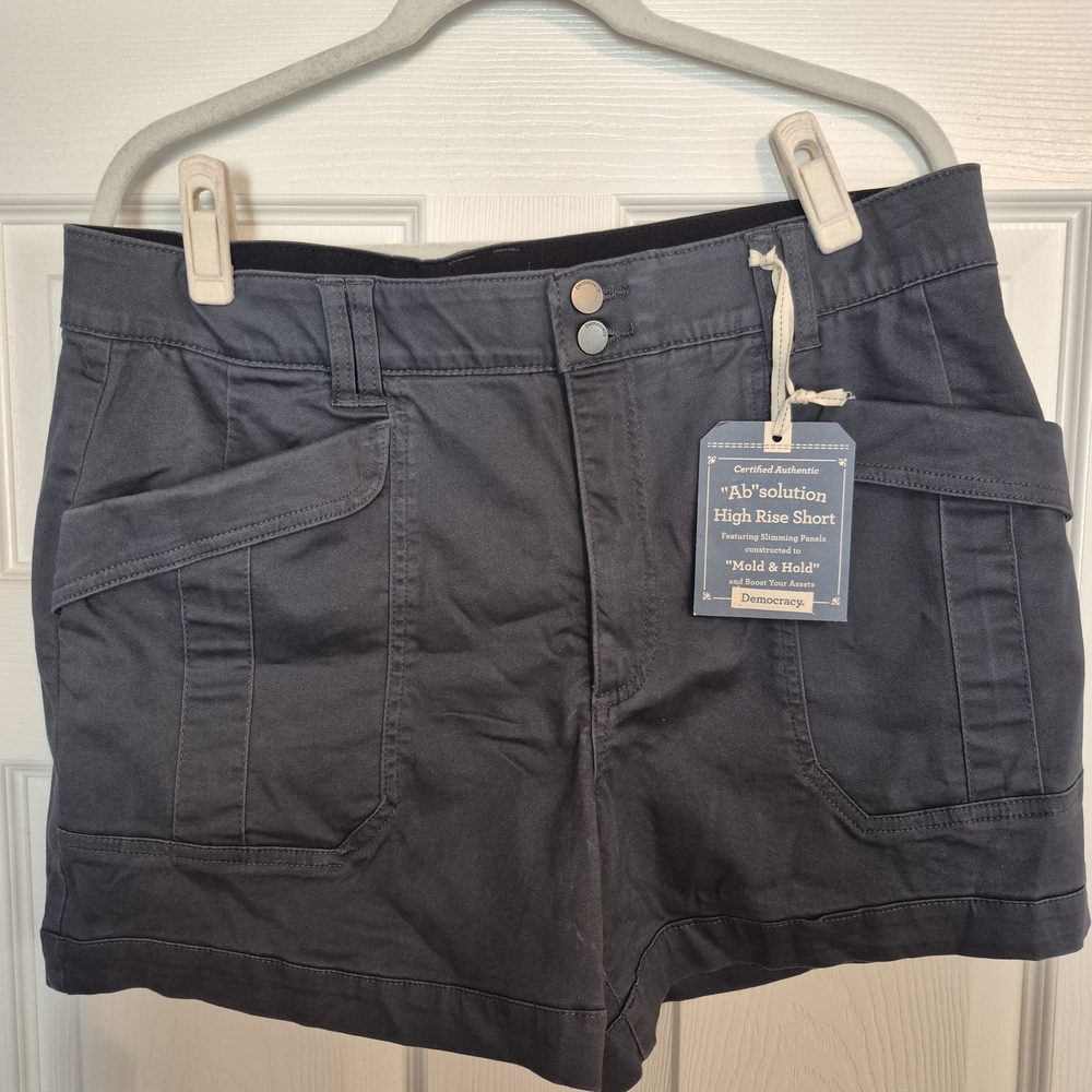 Democracy Women's High Rise Shorts - Black
